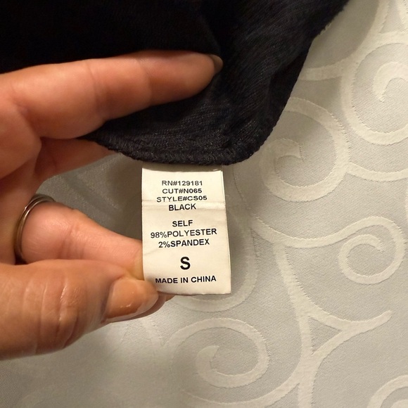 Windsor Black Pencil Skirt Knee-Length Slit - Picture 3 of 5